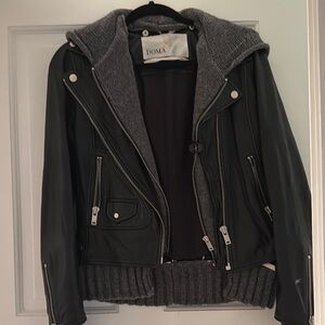 Doma Black and Gray Women's Jacket